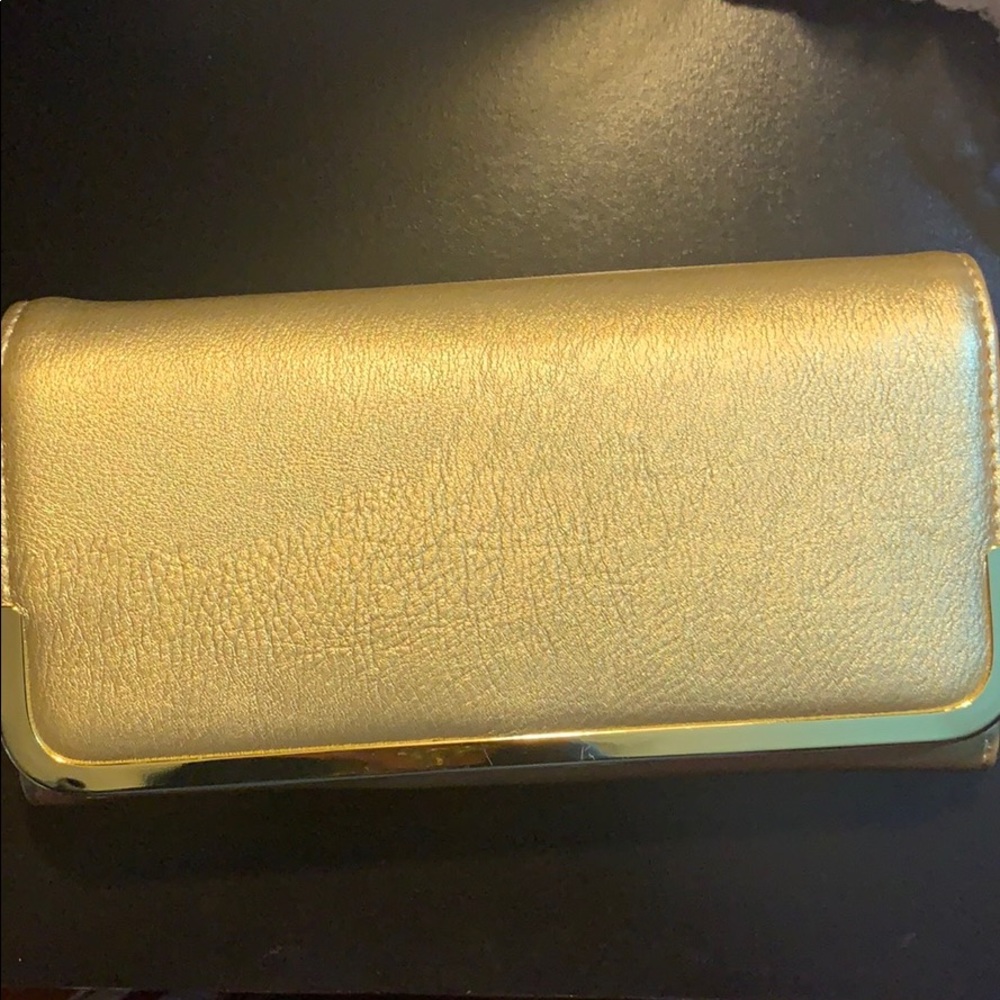 Gold wallet/ clutch